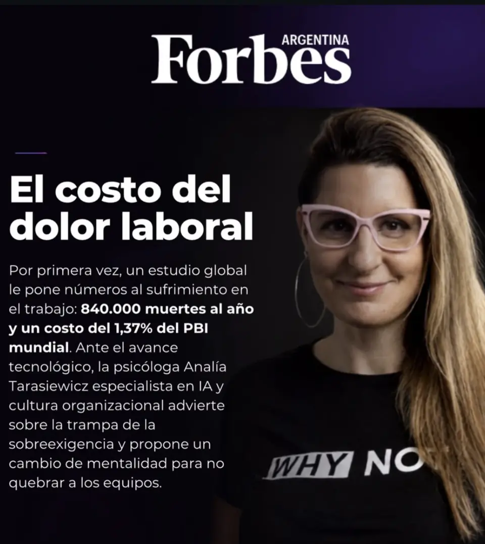 Forbes Argentina: El costo del dolor laboral, con Analía Tarasiewicz