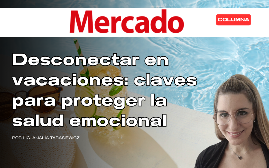 Desconectar en vacaciones: claves para proteger la salud emocional 13 de febrero de 2026 Con foco en el vínculo subjetivo con el trabajo y sus efectos sobre el sueño, el sistema inmune y la regulación emocional, la autora propone una preparación previa con límites mentales, menor hiperestimulación y más vínculos reales para facilitar un descanso mental efectivo. Lic. Analía Tarasiewicz, Psicóloga del trabajo CEO @Trabaja.mejor